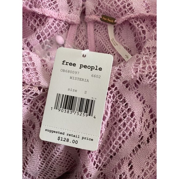 Free People Purple Wisteria Rock Candy Lace Dress Size Small S New NWT RARE HTF - Picture 6 of 6